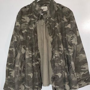 Style & Co Plus Size Camo Jacket